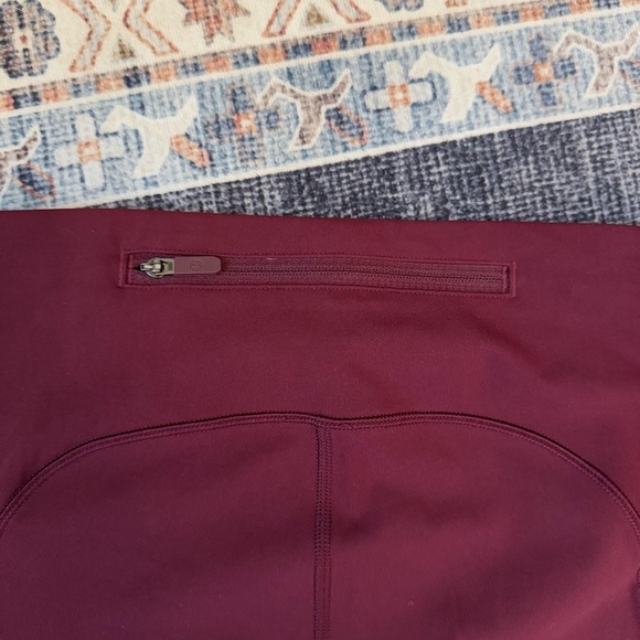 Lululemon Speed Up Leggings Burgundy 28” Inseam Women’s Size 2 - Picture 5 of 10